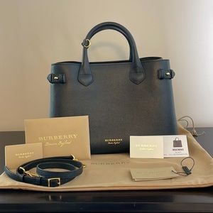 Burberry Large Banner tote leather handbag